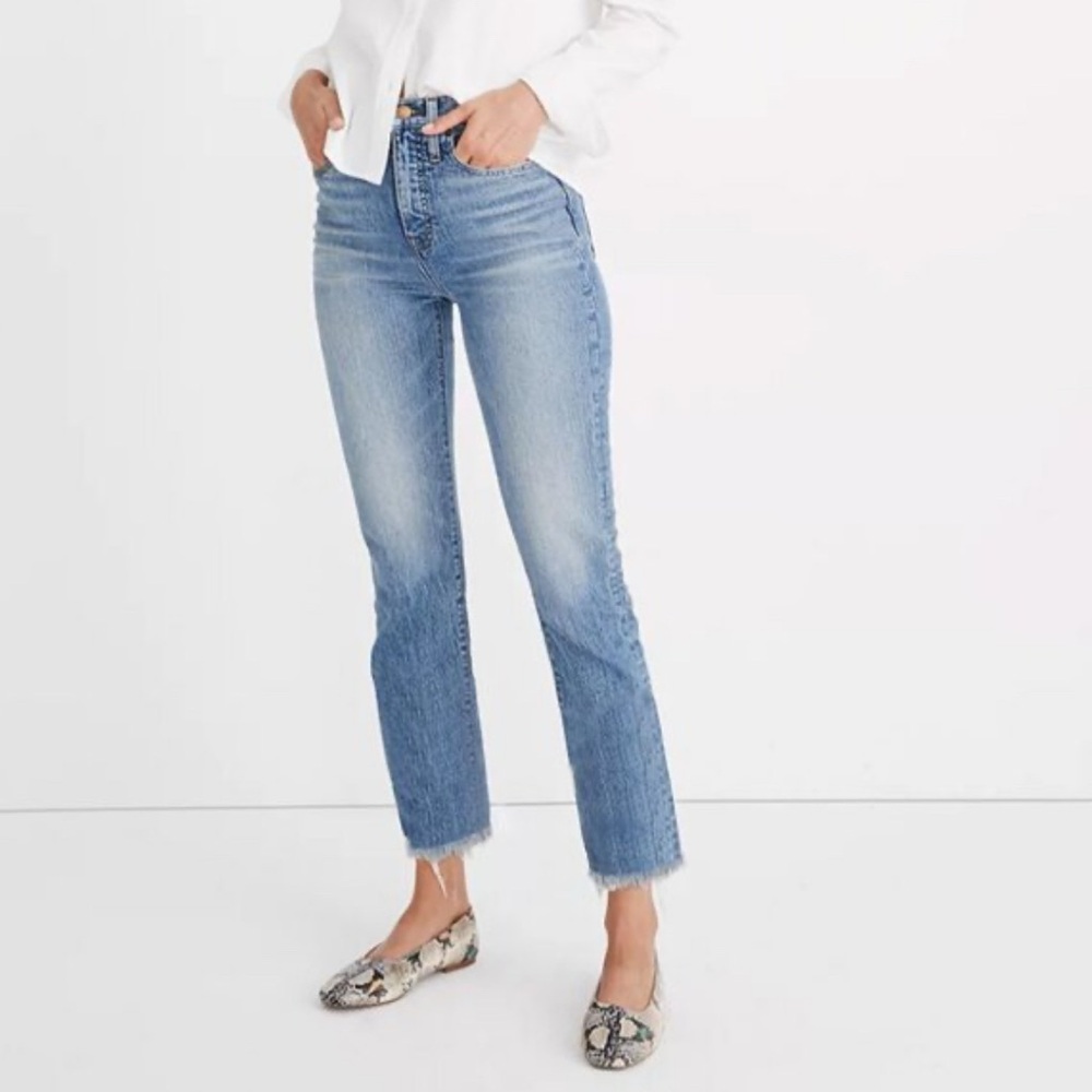 Madewell The Perfect Vintage Crop Jean with Raw Hem